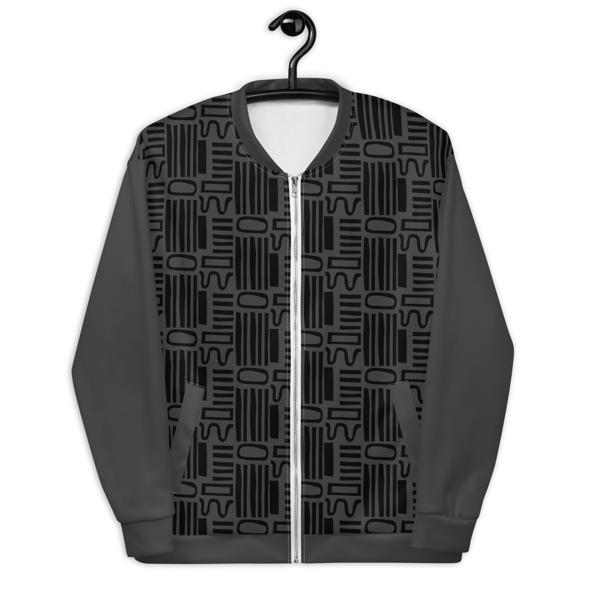 Men's Pattern Art Jacket  (Gray)