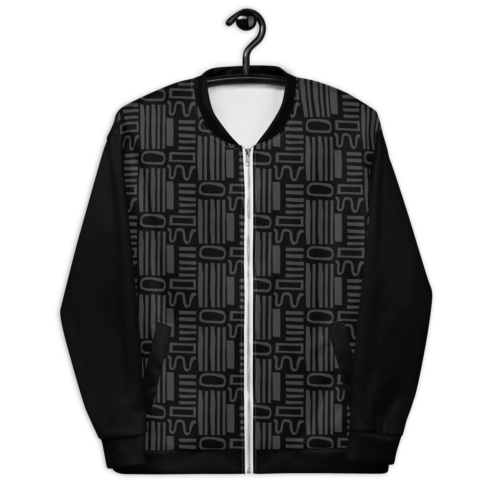 Men's Pattern Art Jacket  (Black)