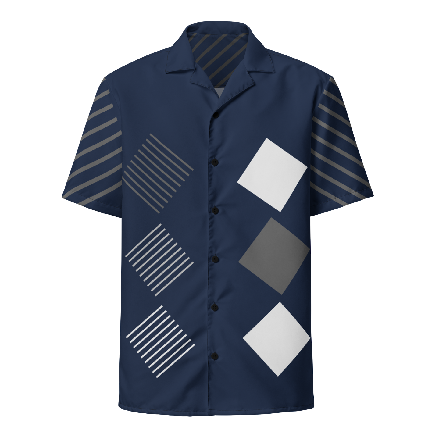 Unisex Design Art button shirt (Blue)