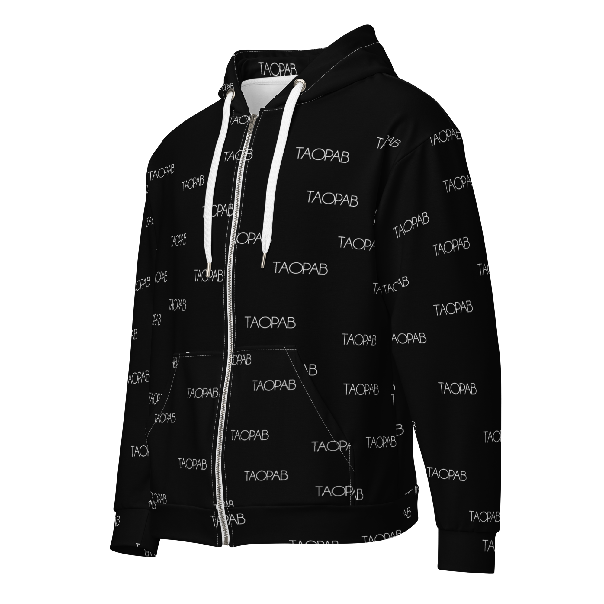 Unisex zip hoodie (TAOPAB) Black