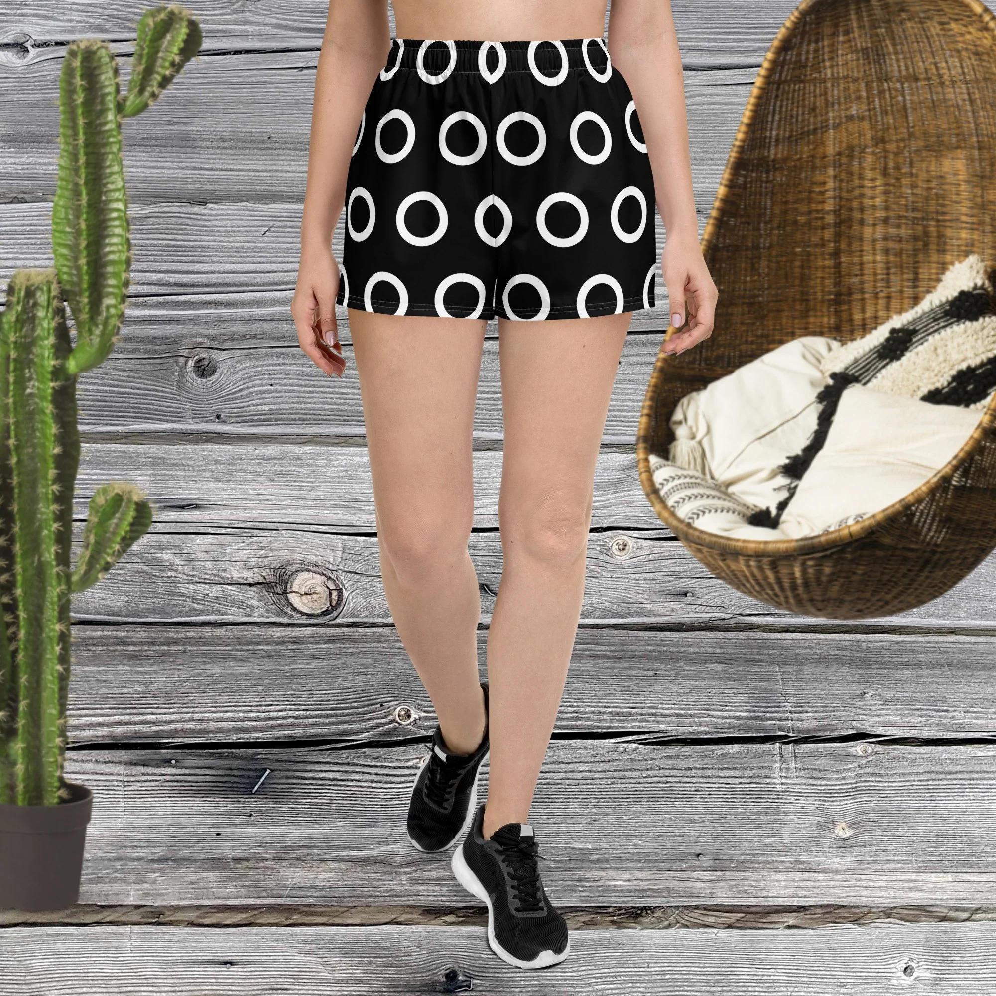 Women’s Pattern Art Recycled Athletic Shorts
