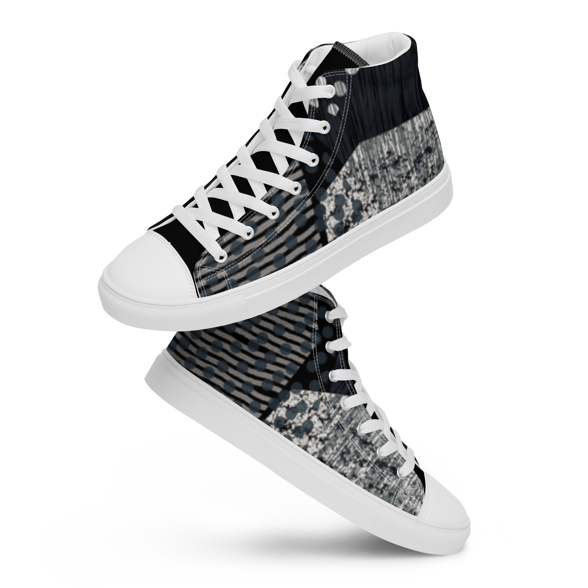 Women’s Abstract Art high top canvas shoes