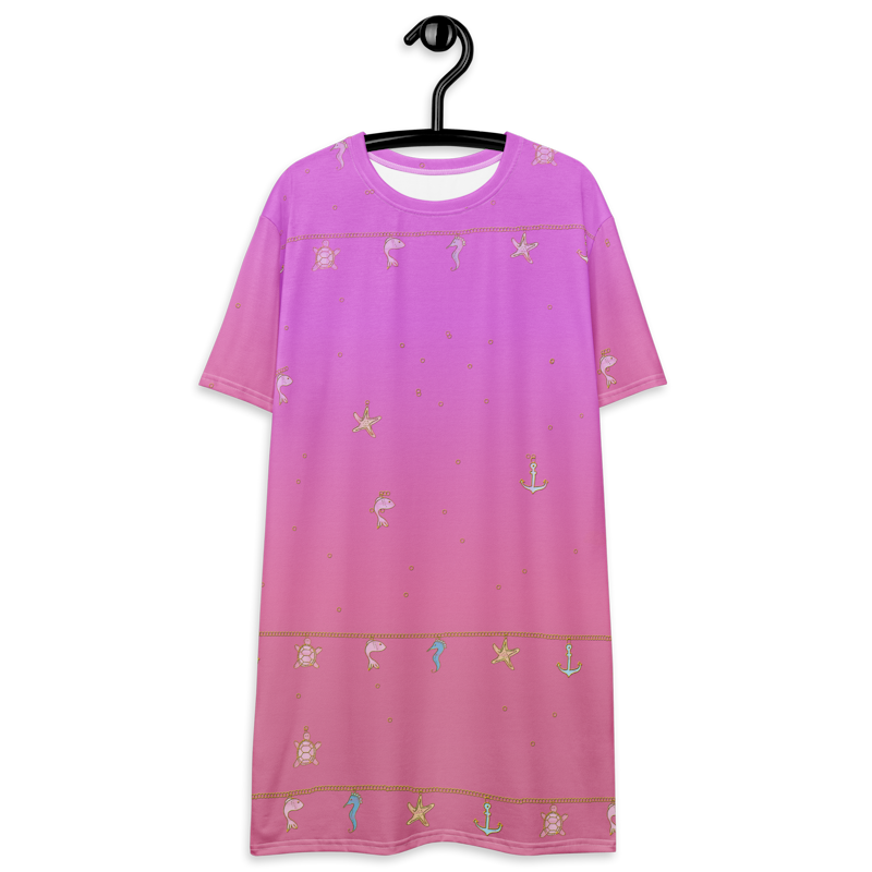 Women's T-shirt dress Pattern Art II (sleeper)