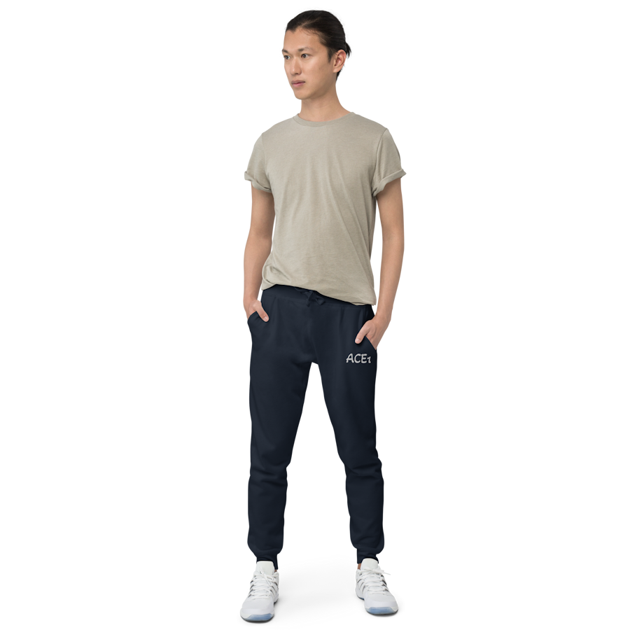 unisex-fleece-sweatpants-navy-blazer-front-6a52b1f3c6da4.png