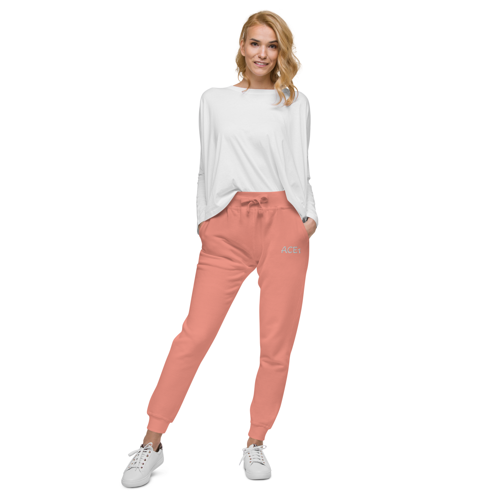 unisex-fleece-sweatpants-dusty-rose-front-6a52b1f3c76f8.png