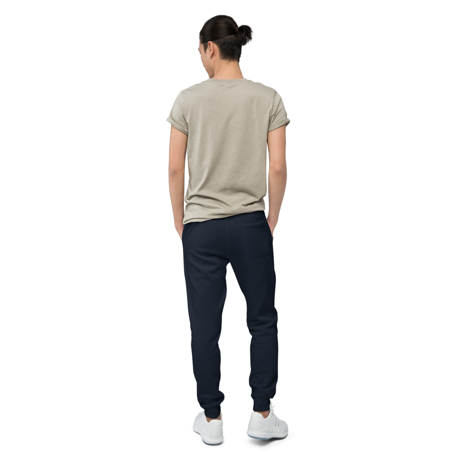unisex-fleece-sweatpants-navy-blazer-back-6a52b1f3c7285.png