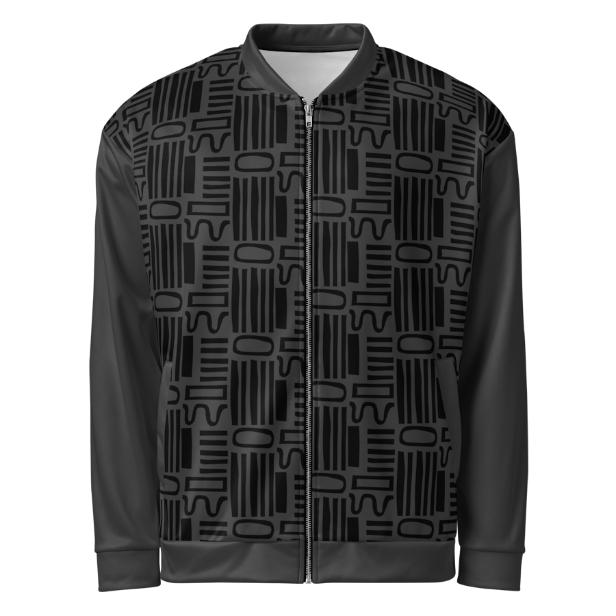 Men's Pattern Art Jacket  (Gray)