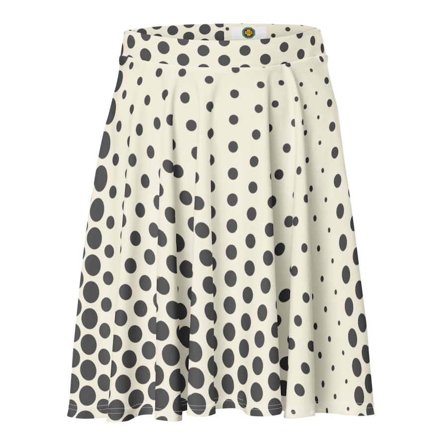 Women's Dot Art Skater Skirt