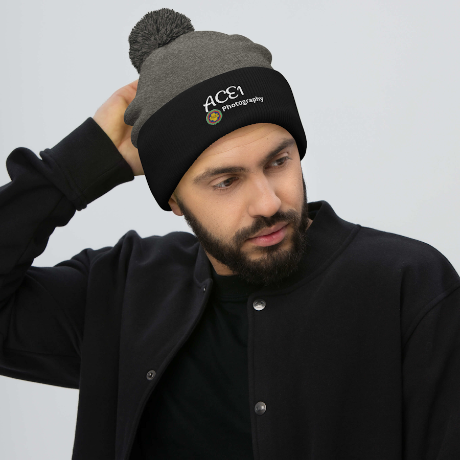 pom-pom-knit-cap-dark-heather-grey-black-front-69f2aa9941123.png