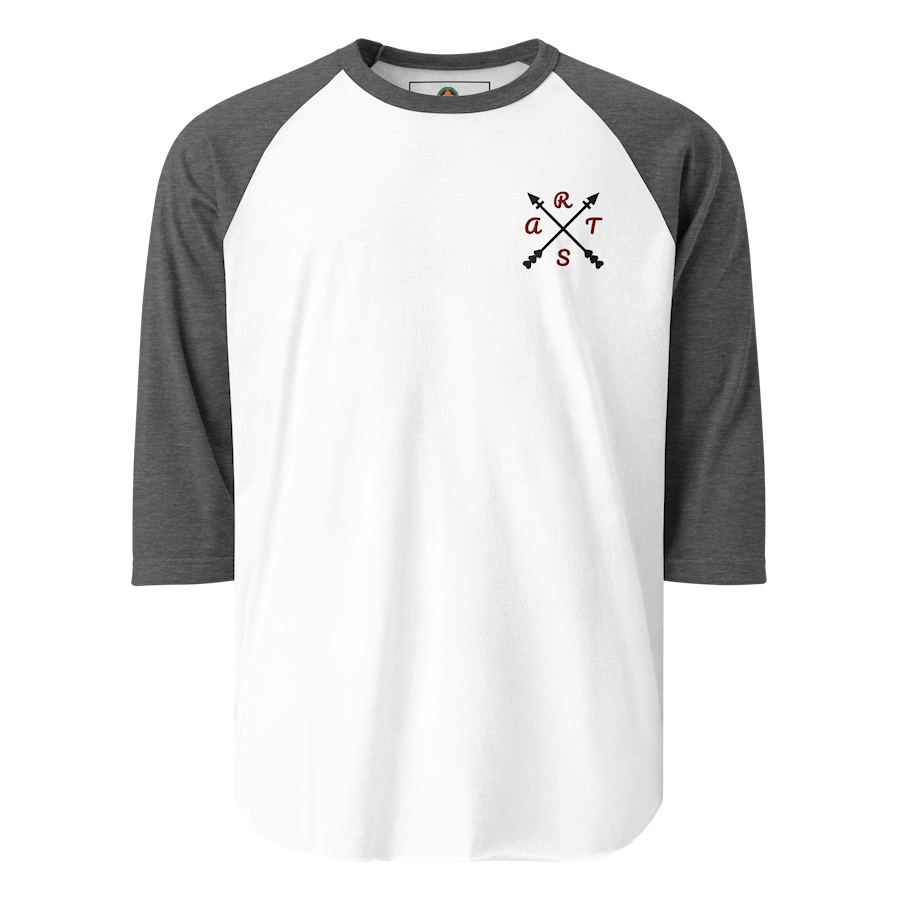 Unisex Arts 3/4 sleeve raglan shirt