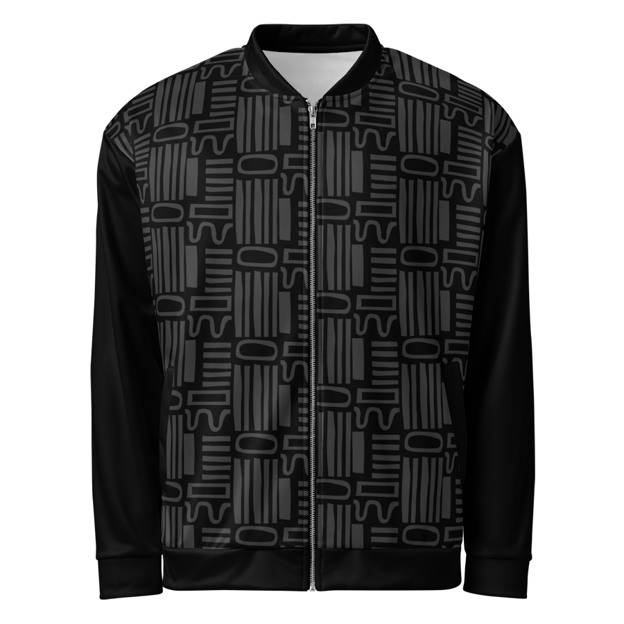 Men's Pattern Art Jacket  (Black)