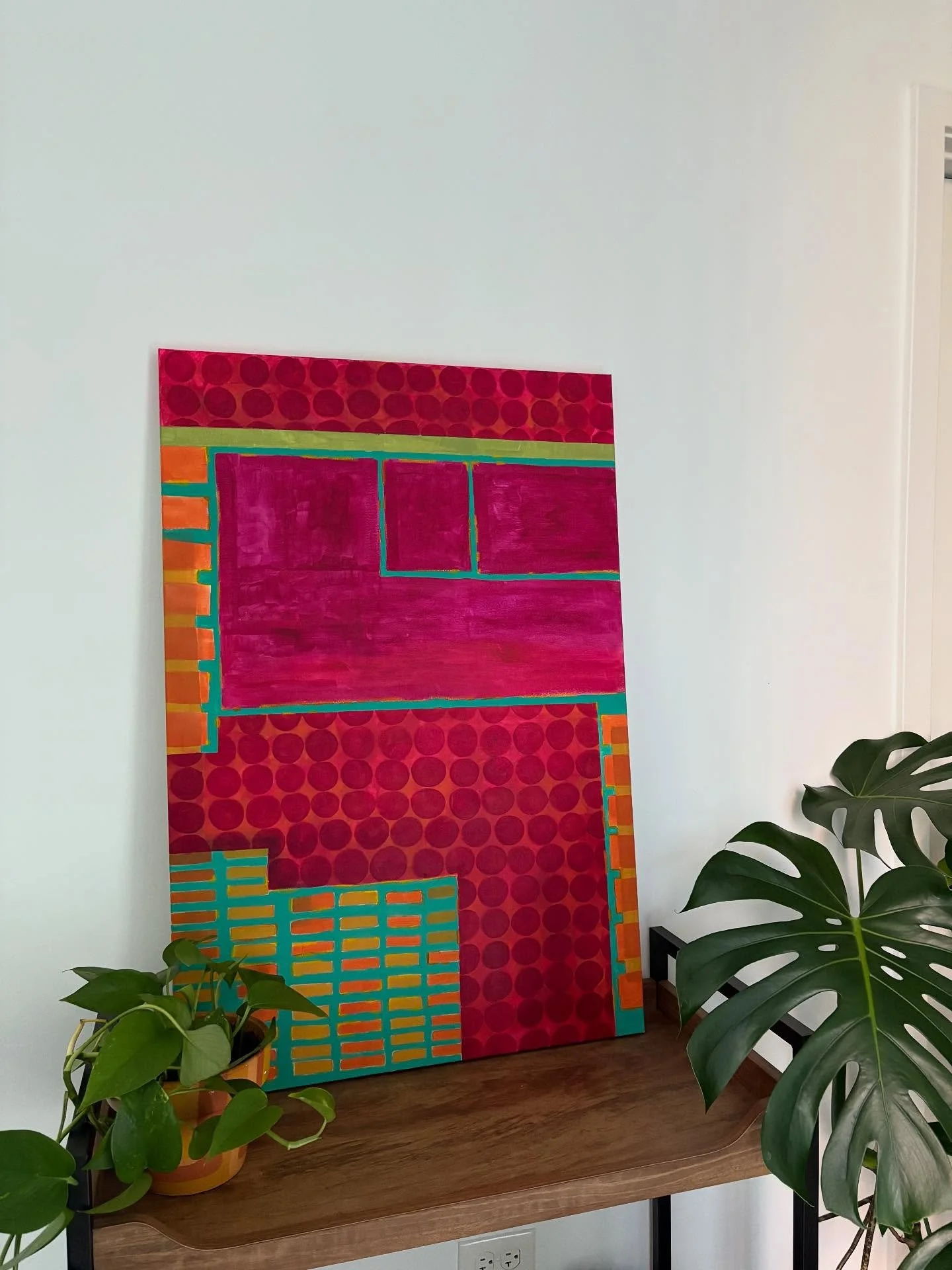 #chicagoartist #acrylic #canvas #abstract #art #colorful