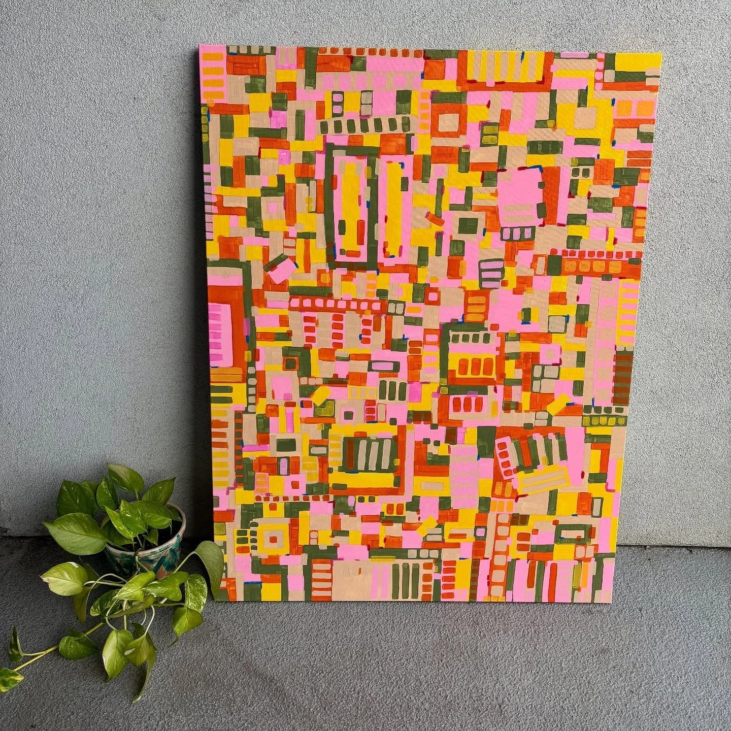 𝘍𝘪𝘭𝘭𝘪𝘯𝘨 𝘐𝘯 𝘛𝘩𝘦 𝘚𝘱𝘢𝘤𝘦𝘴 | 𝘗𝘢𝘳𝘵 𝘛𝘩𝘳𝘦𝘦

Size: 30x40 inches
Medium: Acrylic and pastels on canvas 

#chicagoartist #acrylic #canvas #abstract #art #colorful