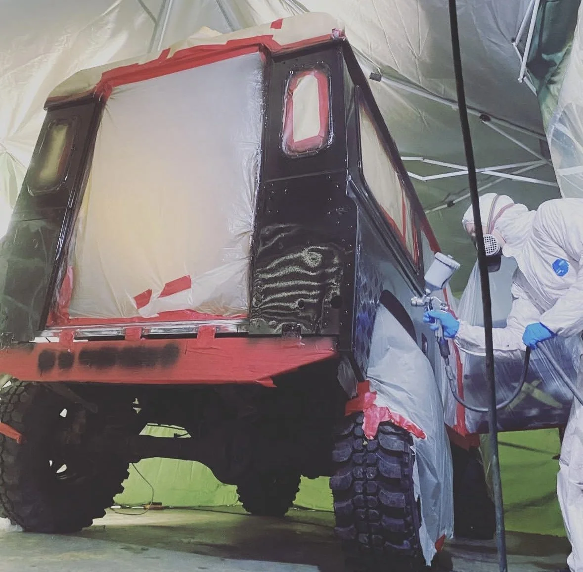 Full open-door re-spray