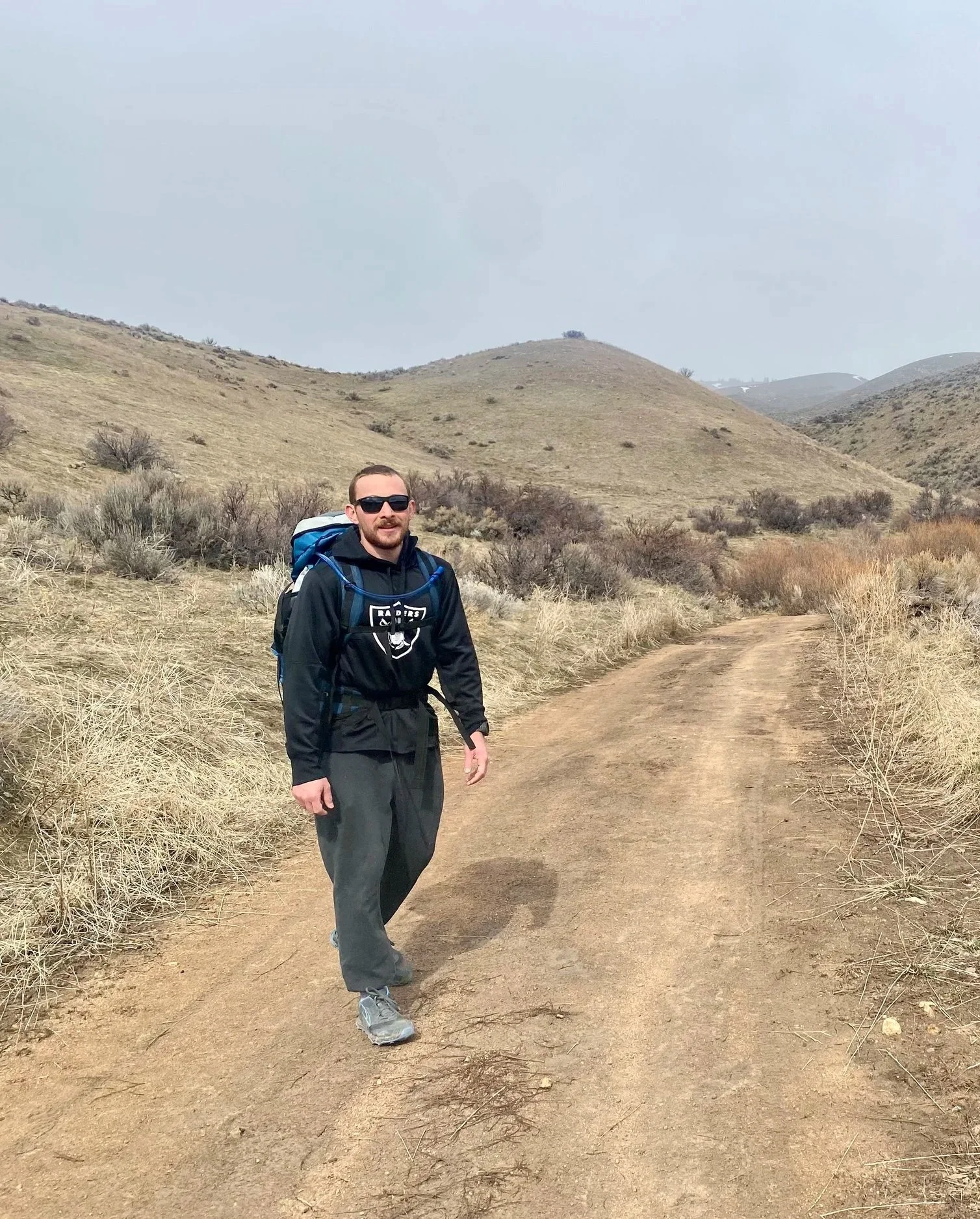 Owner enjoying a hike in the Boise Foothills