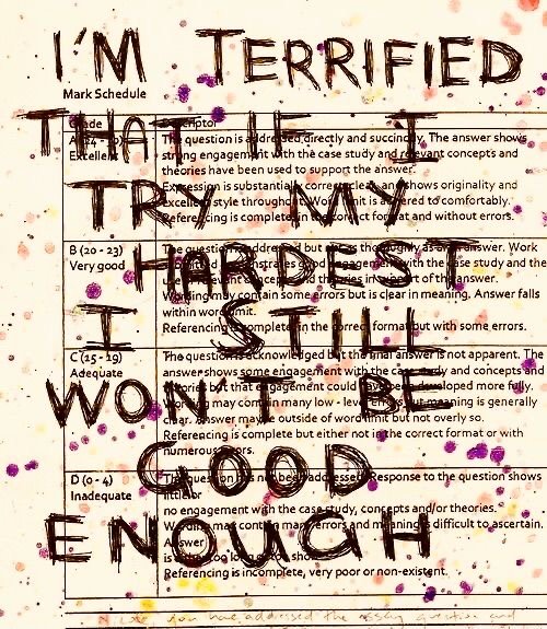 I created this world to feel some control (destroy it if I want)