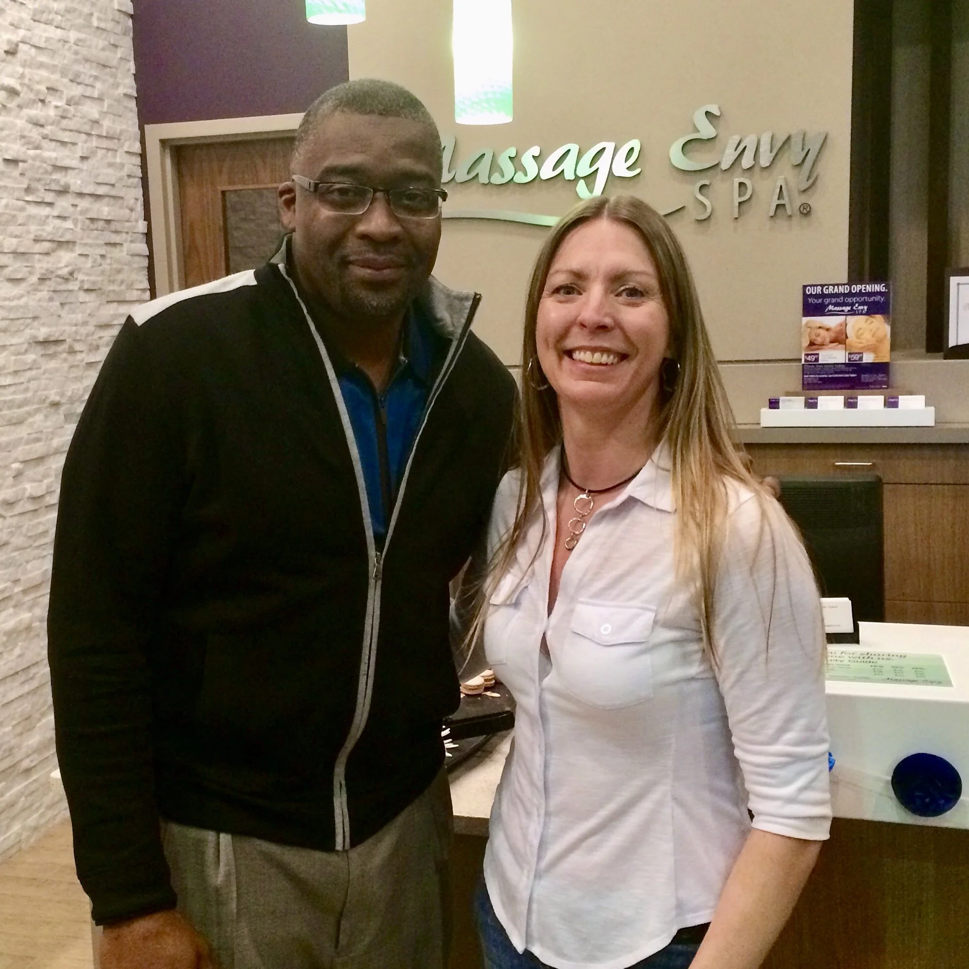 Colorado event photographer Lisa Doane on site with former Denver Broncos wide receiver Rod Smith.