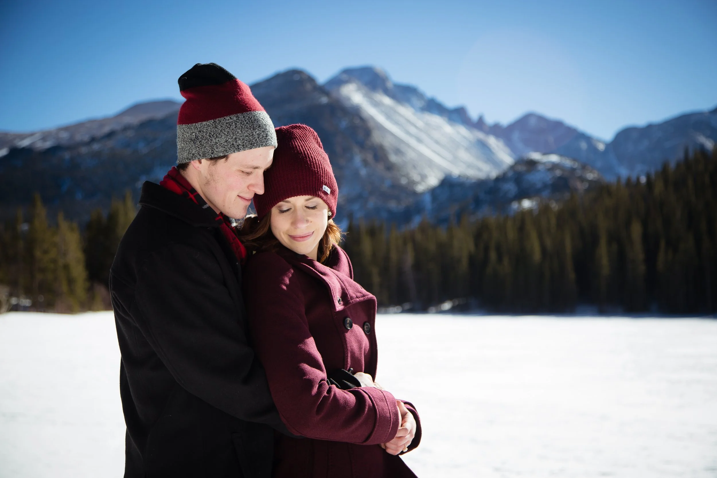 Engagement session at Bear Lake, Rocky Mountain National Park, Colorado, Lisa Doane Photography