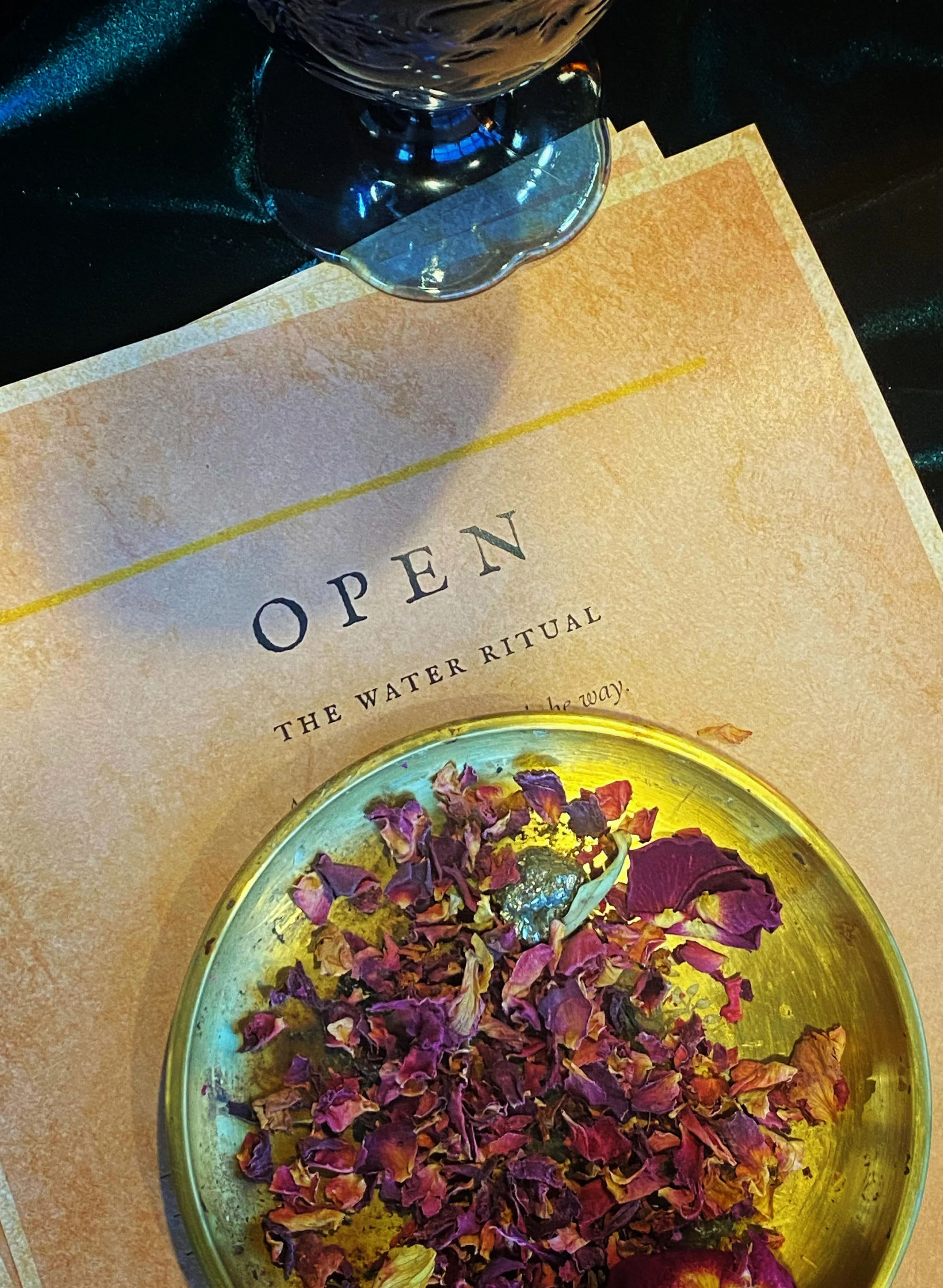 Water ritual for clearing, release, and flow by Merrique