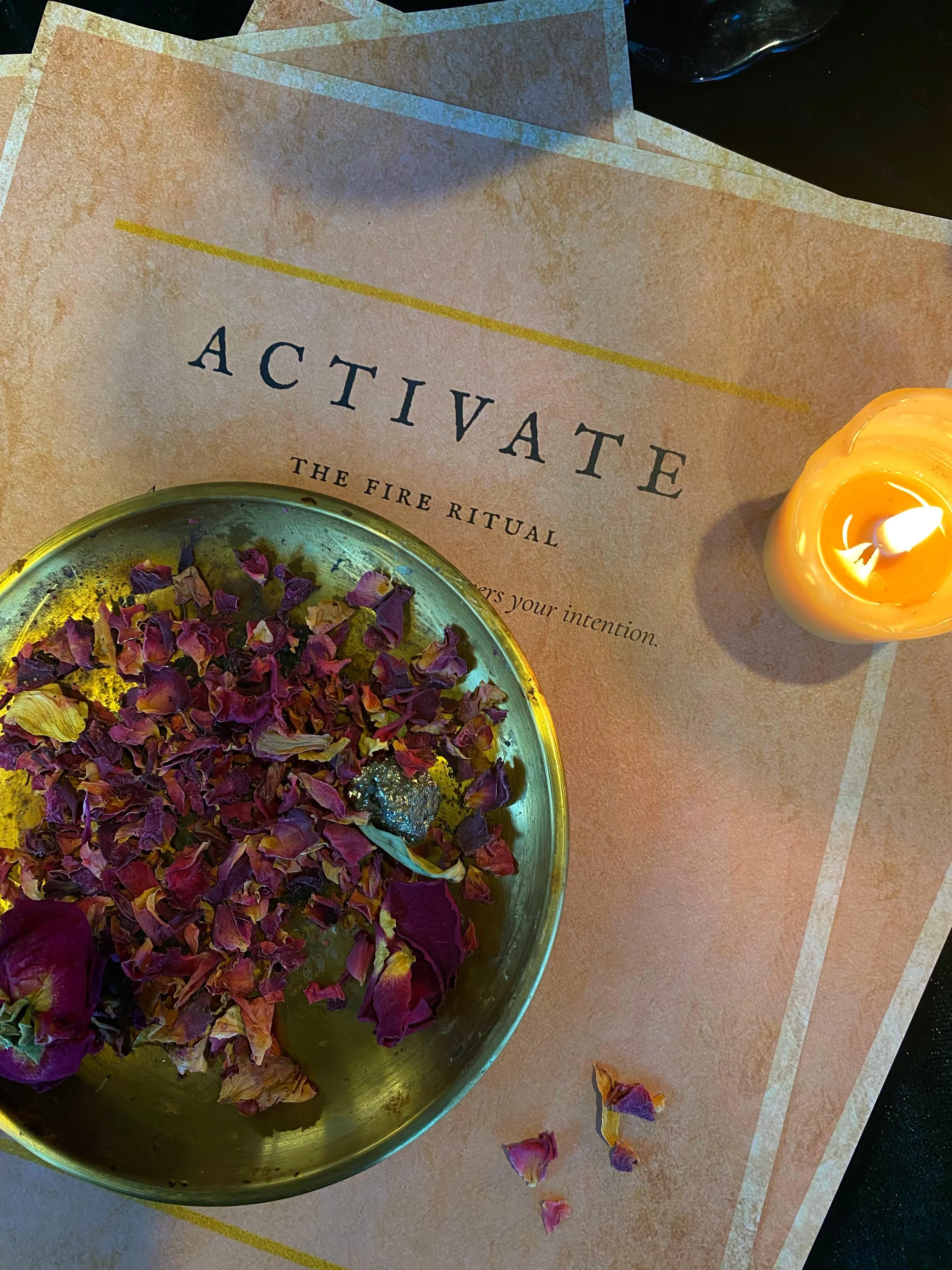 fire ritual for activation, momentum, and spell work by Merrique