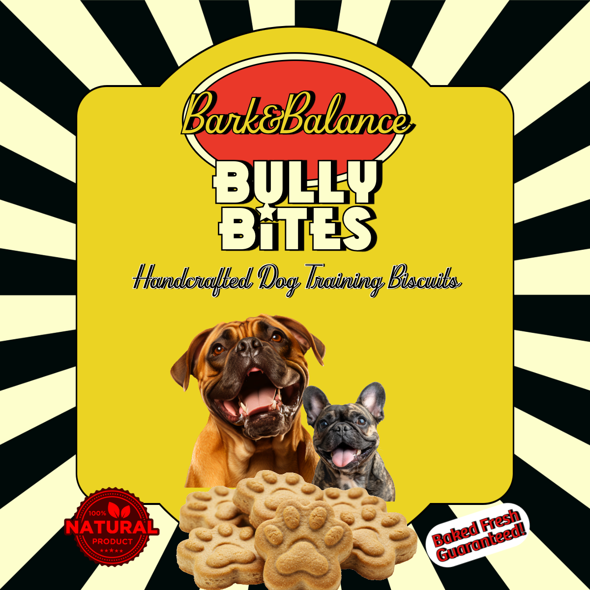 BULLY BITES- Dog Training Biscuits