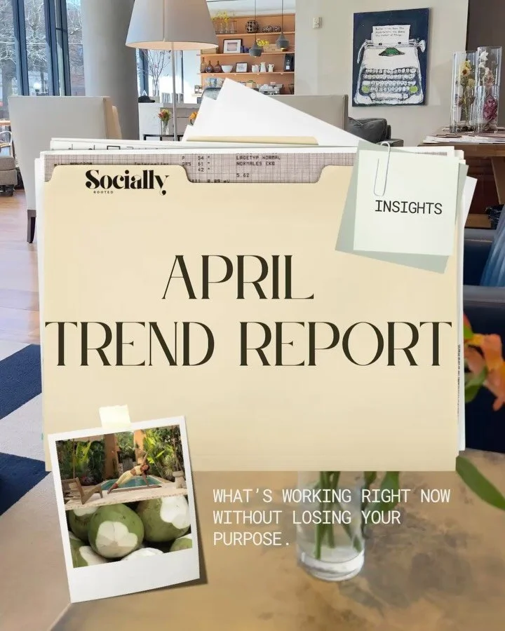 April trend report is here 🌸 Let&rsquo;s get into some of the content that&rsquo;s performing well while creating with purpose 

Here&rsquo;s a few trends we&rsquo;re currently loving 

#socialmedia #trendreport #contentcreationtips #contenttips