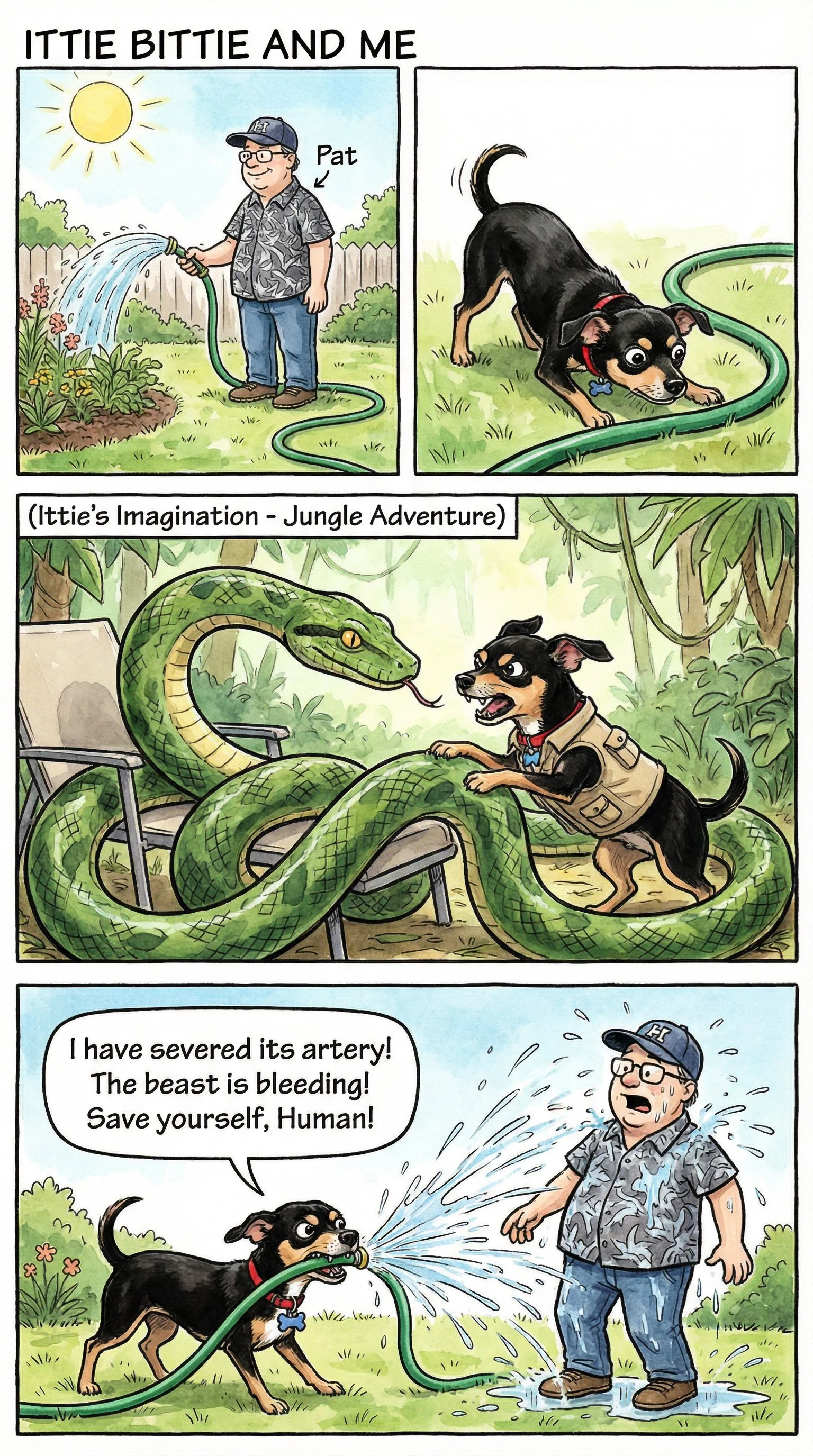 Chihuhua imagination in regards to my garden hose