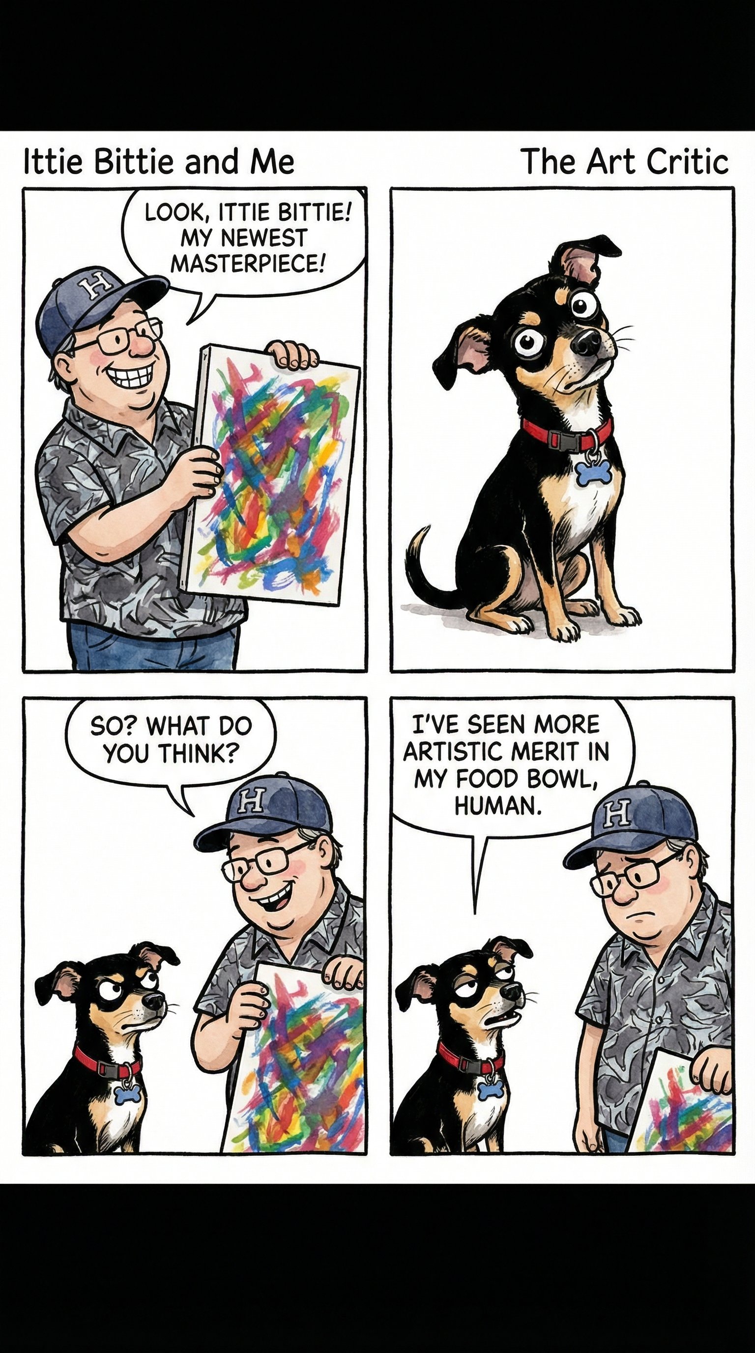 Chihuahua art critic