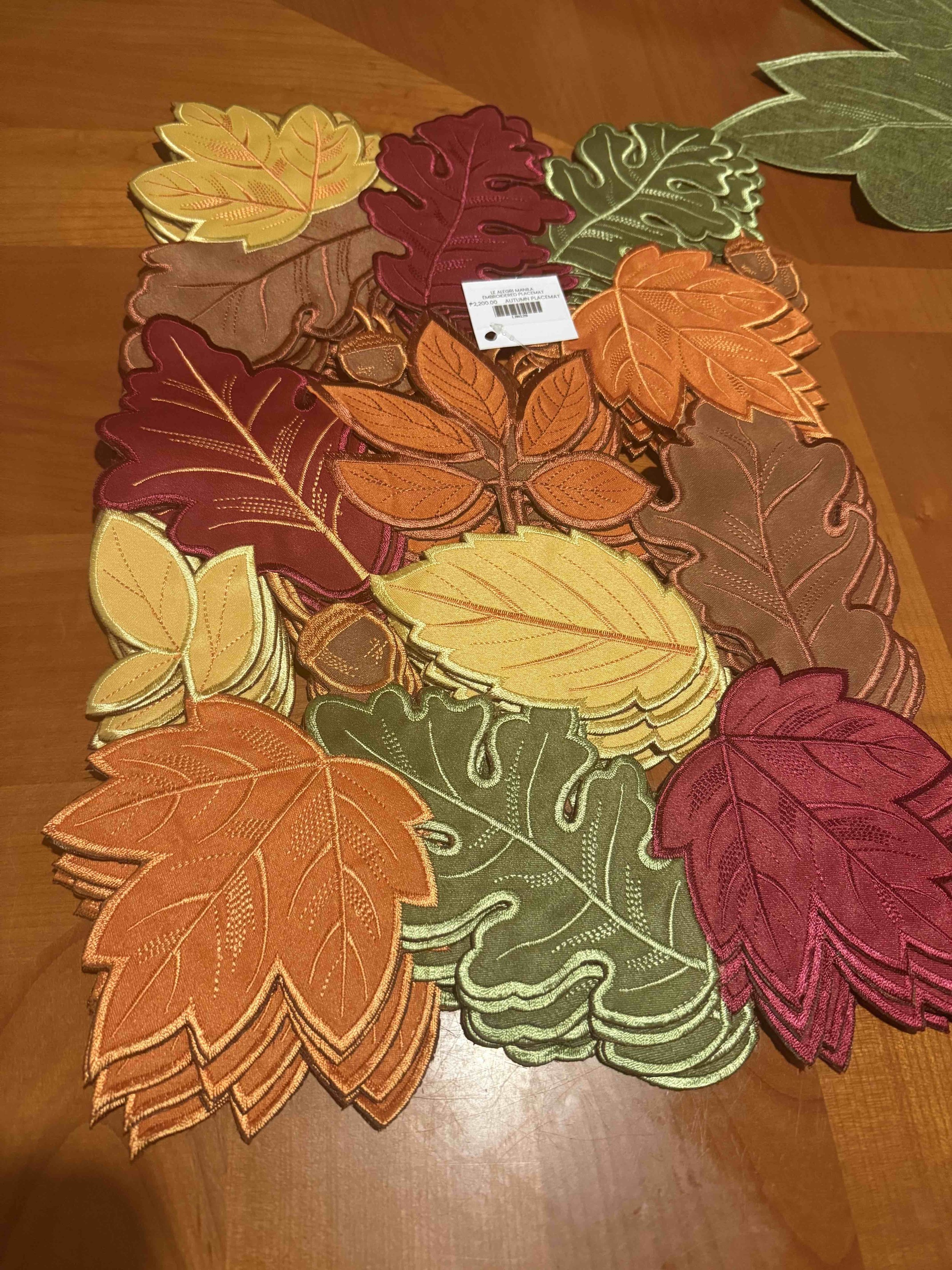 Embroidered Placemat Set