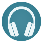 Audífonos sobre un fondo azul