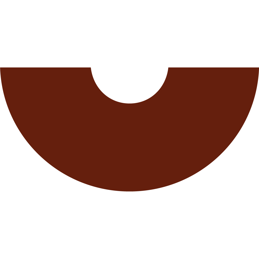 Illustrated apple slice icon.