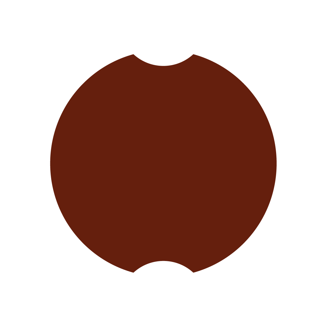 Illustrated apple icon.