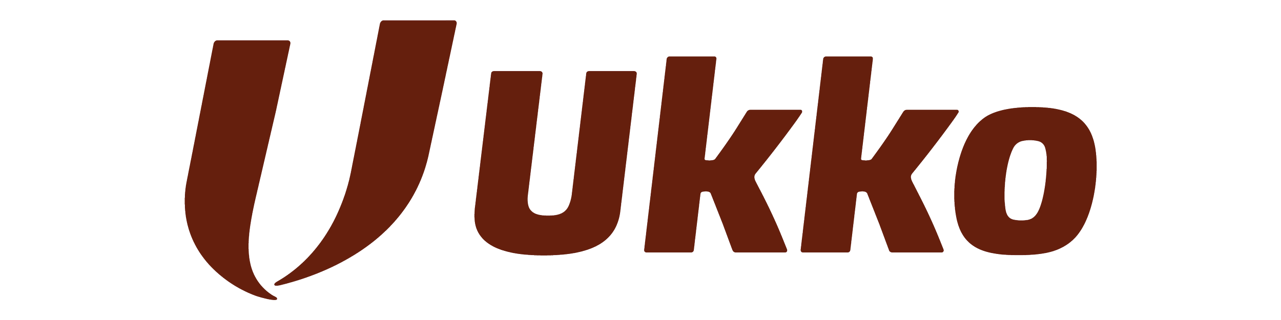 The logo of the Ukko brand, with brown stylized text.