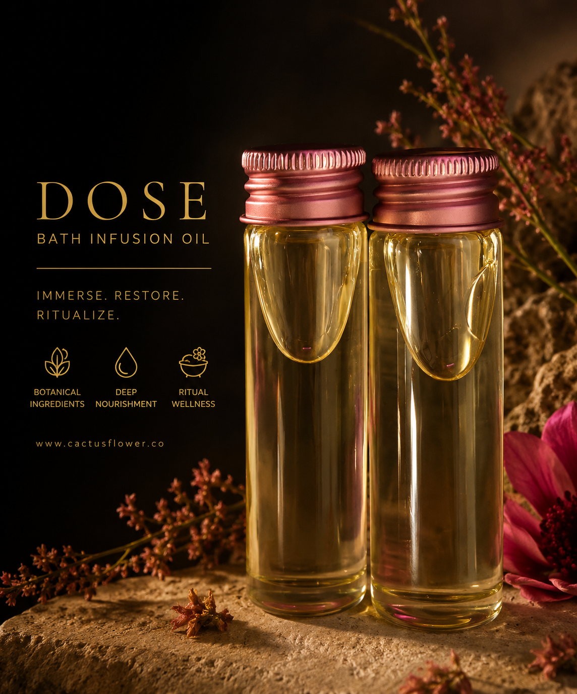 DOSE Concentrate Bath Infusion Oil Duo