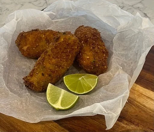 Tuna and chive Croquettes with lemon aioli