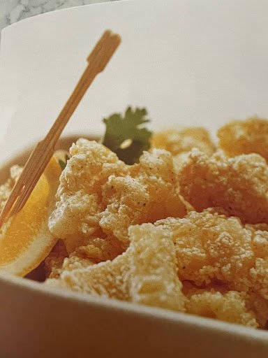 Salt and Szechwan pepper calamari with lime aioli