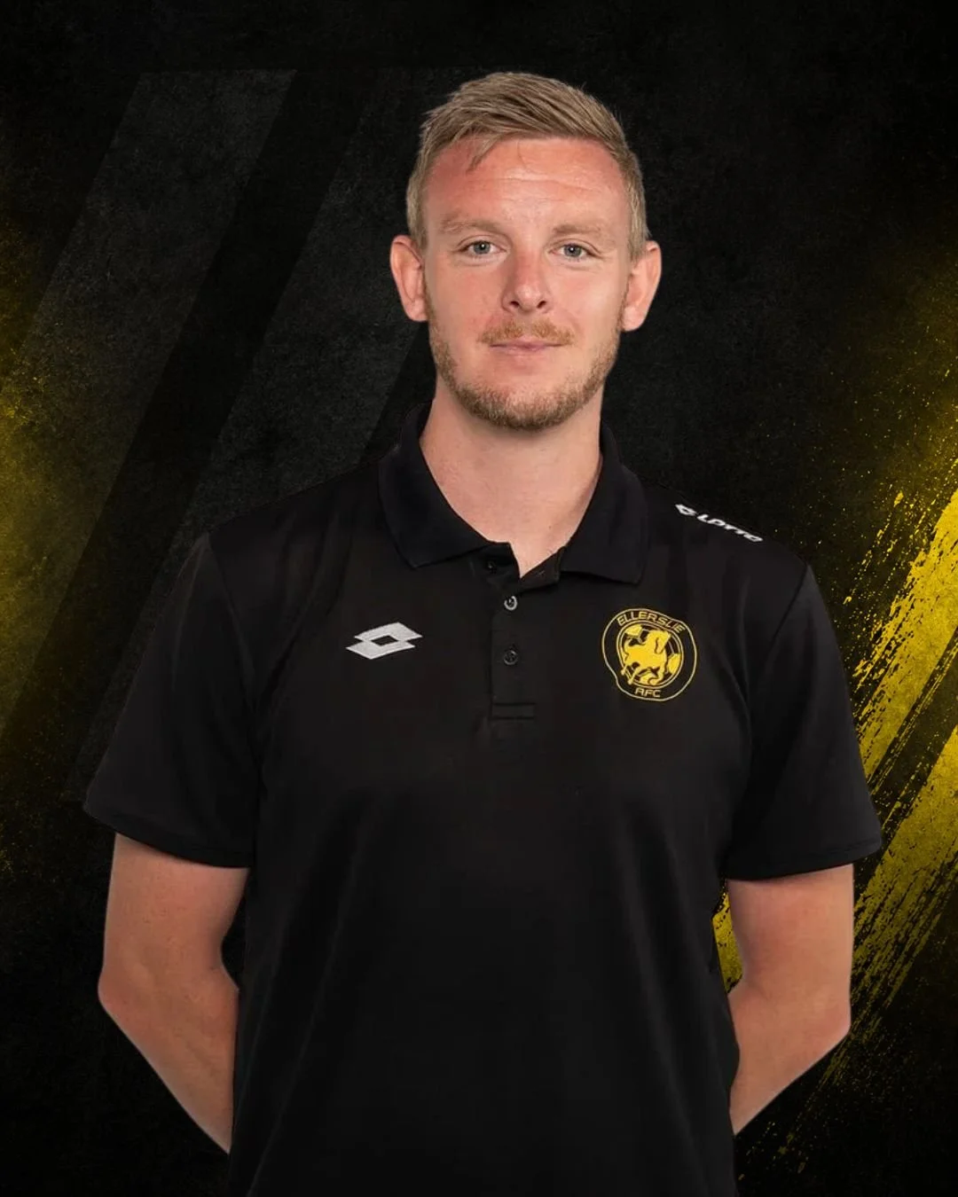 Ben Fletcher, Ellerslie Performance Hub football coach, wearing a black coaching polo.