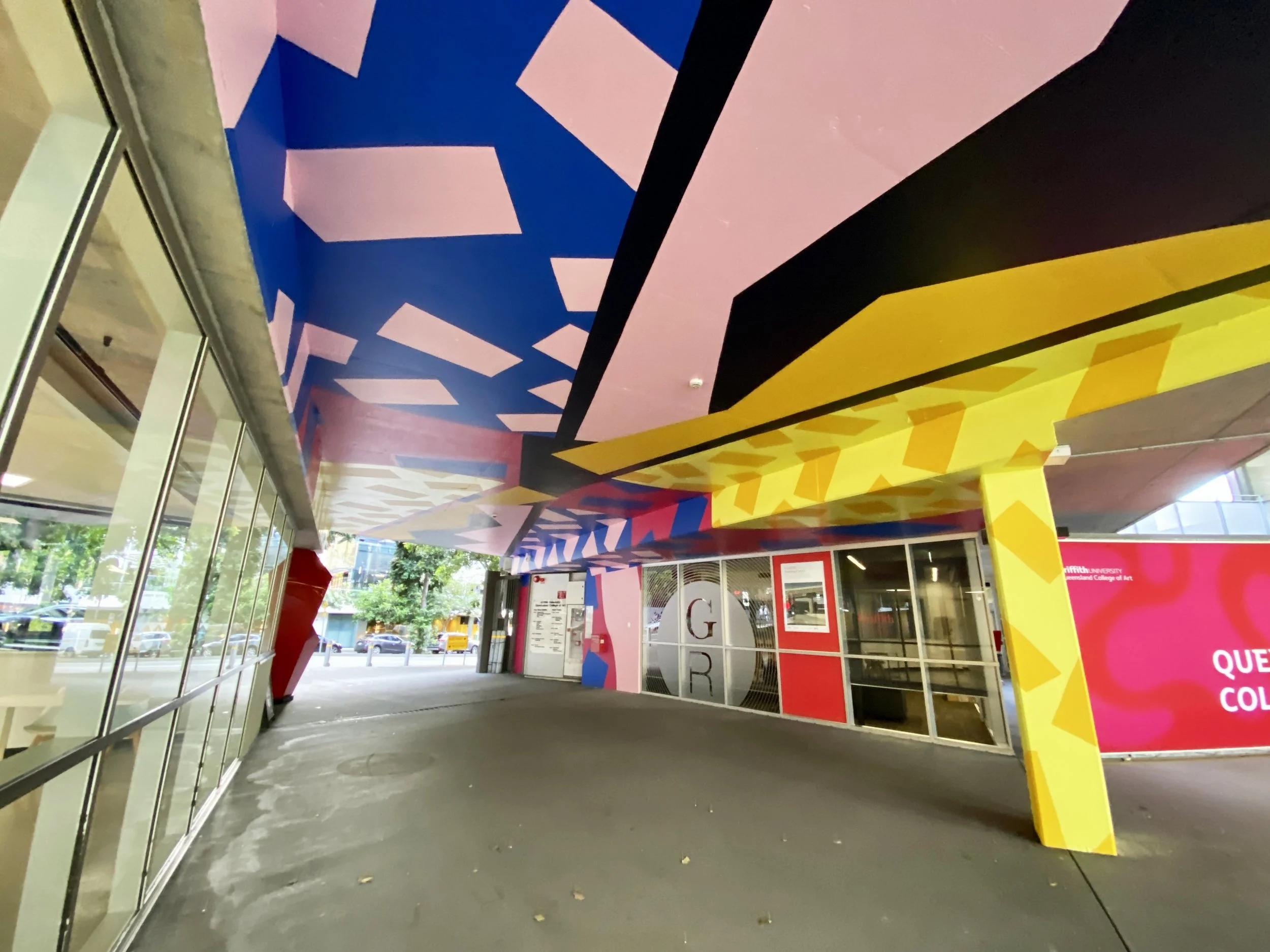 QCA entrance mural