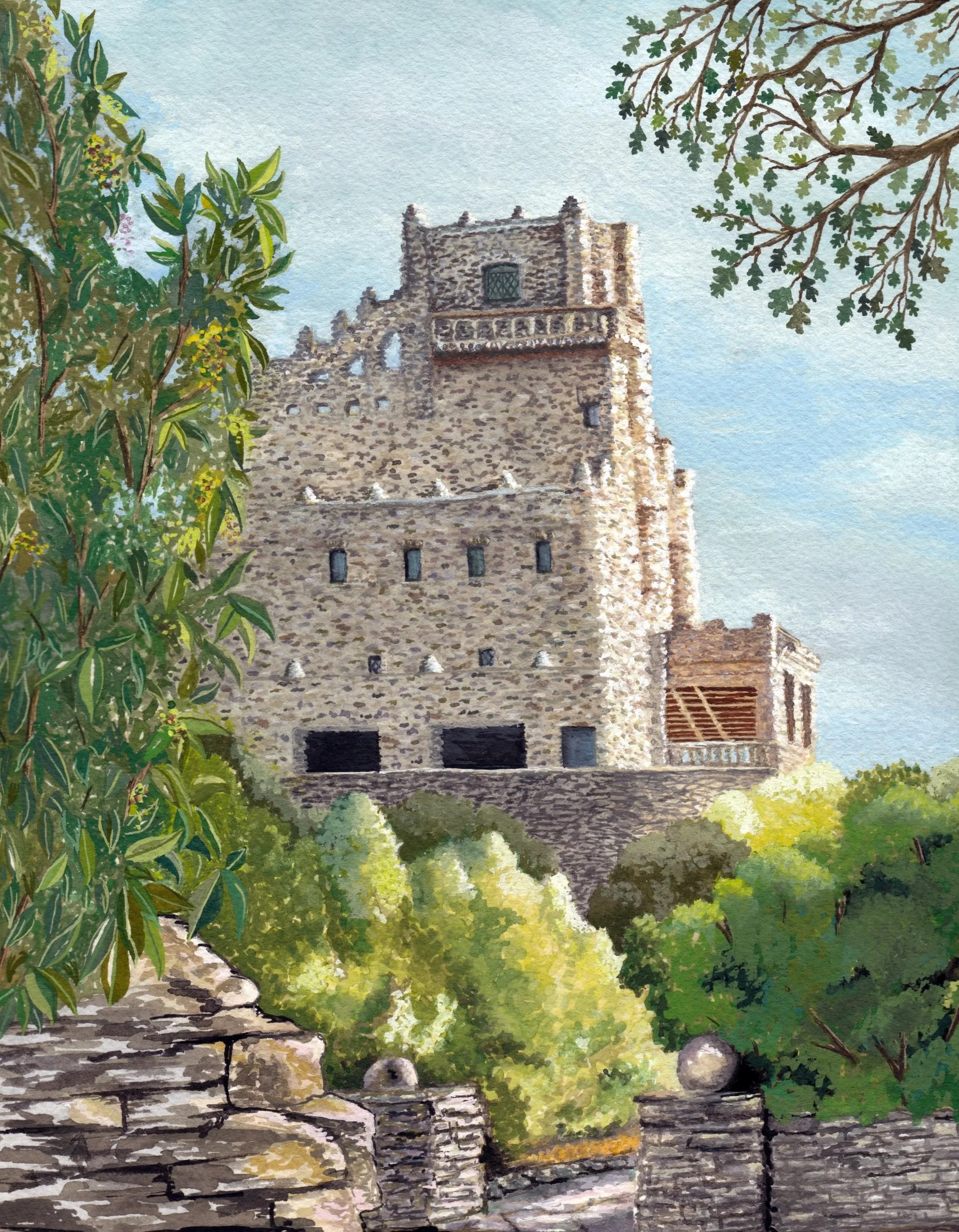 Gillette+Castle%2C+Gouache..jpg