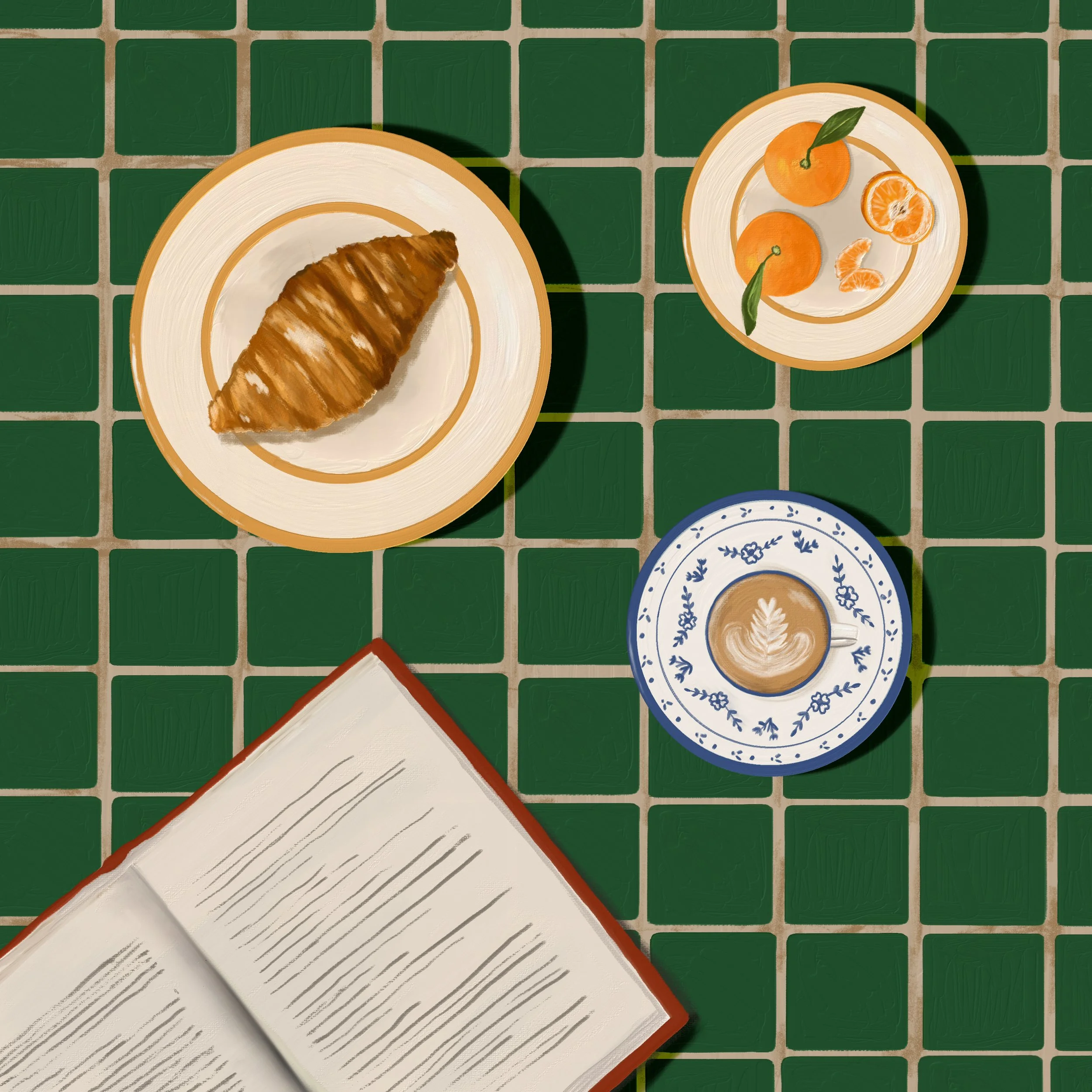 Breakfast Table for Texture Poster