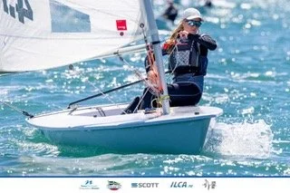 Lucy Luxford at the 2025 Oceania and Australian ILCA Nationals