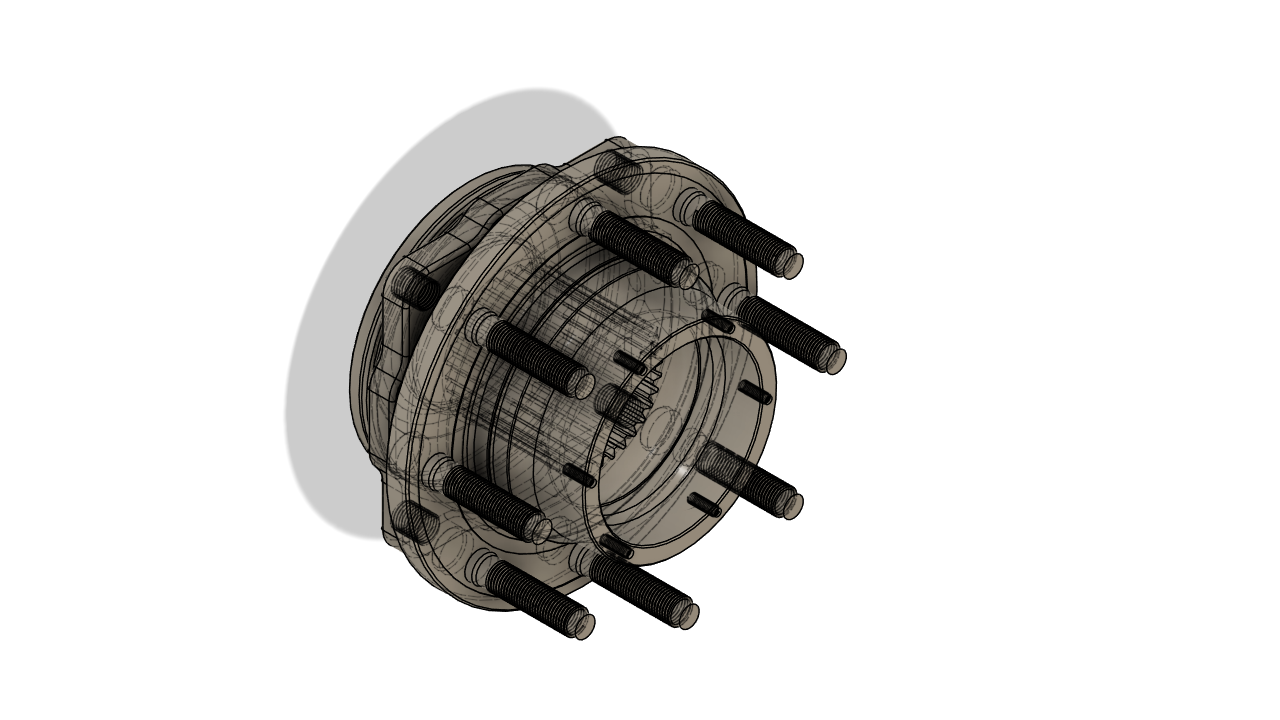 05+ F350 SUPER DUTY UNIT BEARING CAD MODEL