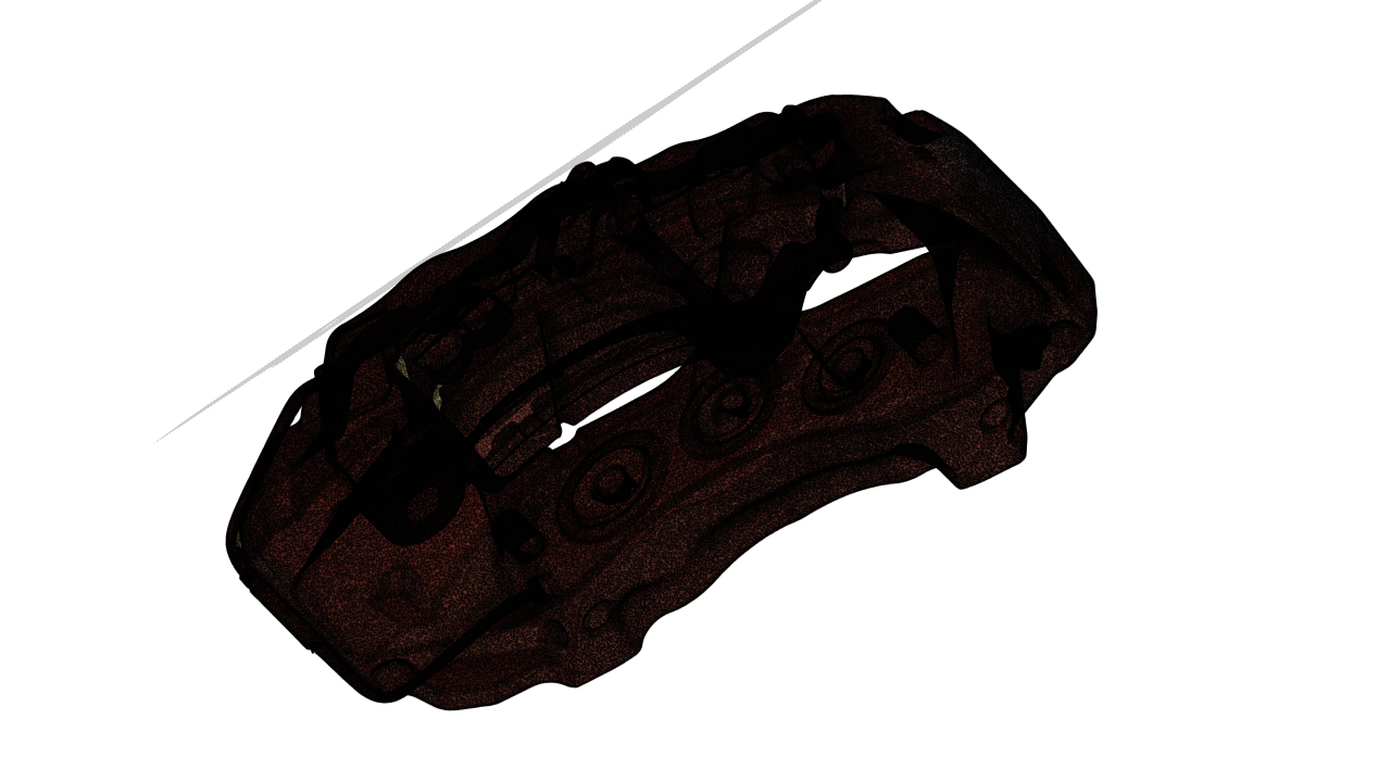 BREMBO 18Z 6 POT CALIPER 3D SCAN