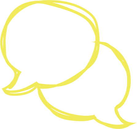 Conversation Bubbles. Get chatting.