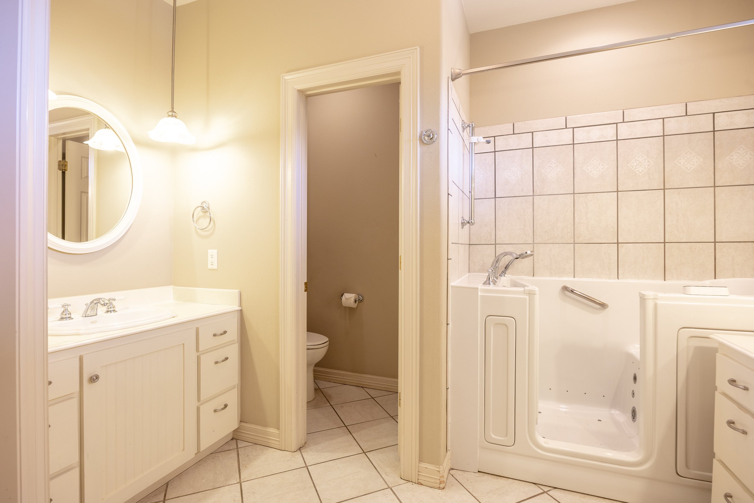 Four spacious bedrooms and three full baths, with three of the bedrooms thoughtfully placed on the primary level. 