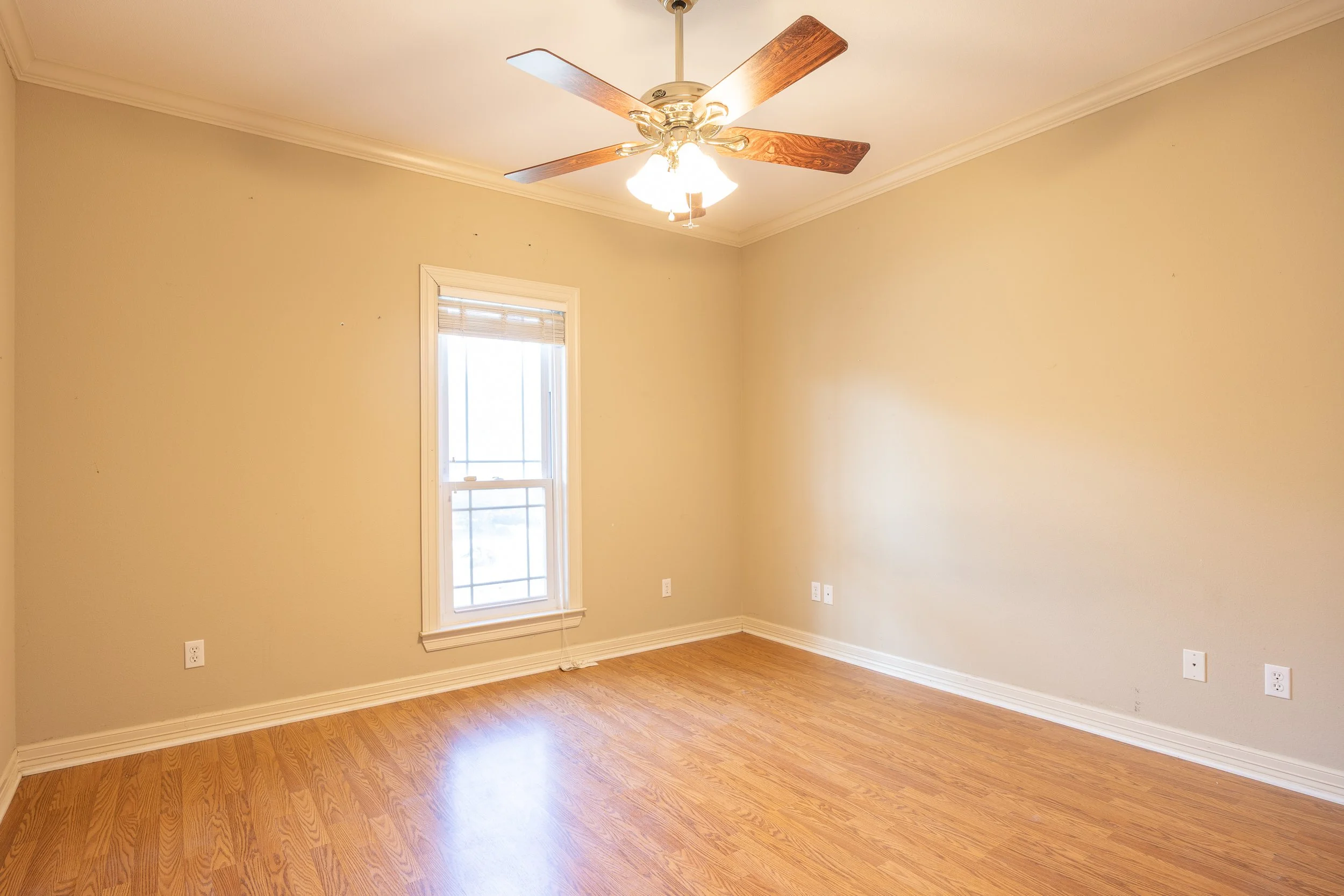 Four spacious bedrooms and three full baths, with three of the bedrooms thoughtfully placed on the primary level. 