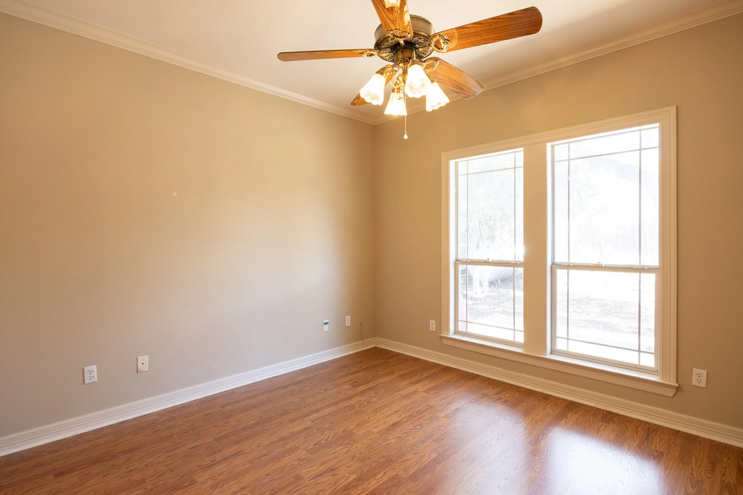 Four spacious bedrooms and three full baths, with three of the bedrooms thoughtfully placed on the primary level. 