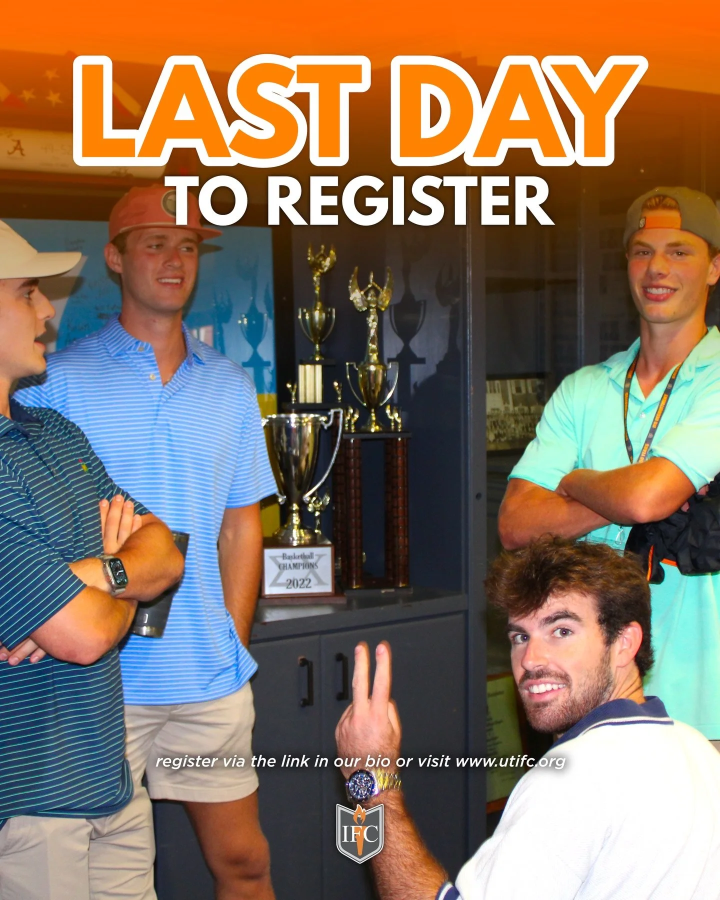 🚨TODAY IS THE LAST DAY TO REGISTER FOR SPRING RECRUITMENT 🚨 Register by 11:59PM to mark your spot for spring recruitment! You can register via the link in our bio or visit www.utifc.org