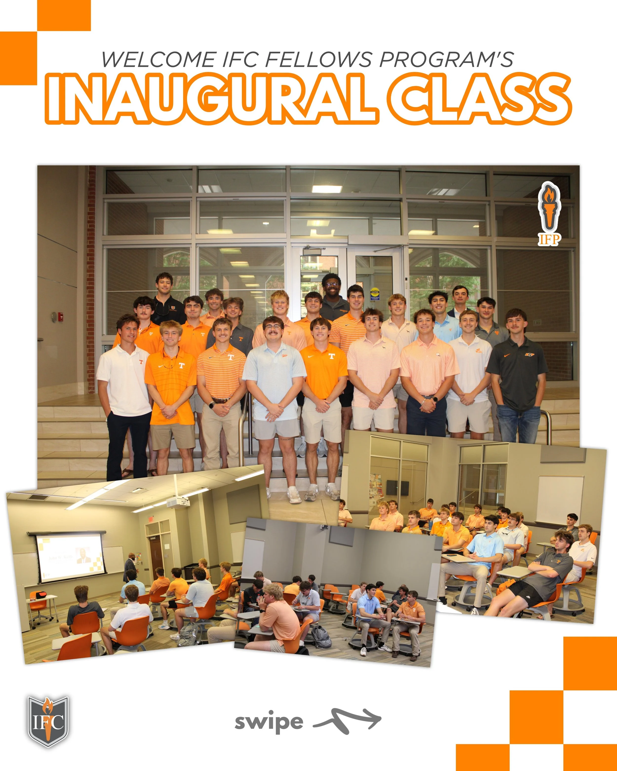 Introducing the Inaugural Class of the IFC Fellows Program 🔥 These men showed up ready to make a real difference in the Greek community at UTK. 
*Robert Cardone is a member of Phi Kappa Psi*