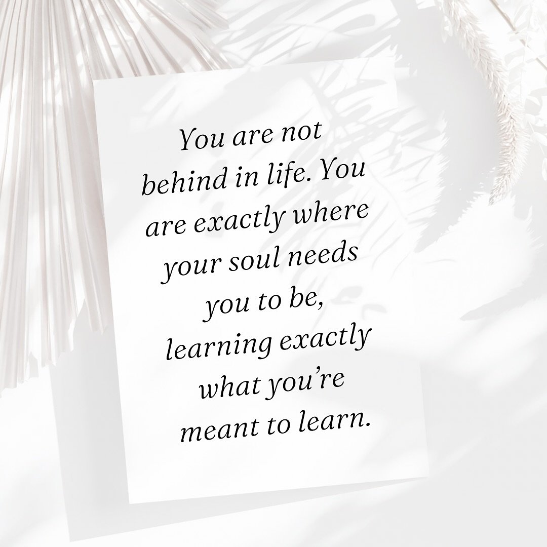 ✨ A gentle reminder for your heart today ✨
You are not late. You are not behind. You are not &ldquo;missing it.&rdquo; Every step, even the ones that feel slow or uncertain, are part of your soul&rsquo;s unfolding. Trust that the lessons you&rsquo;re